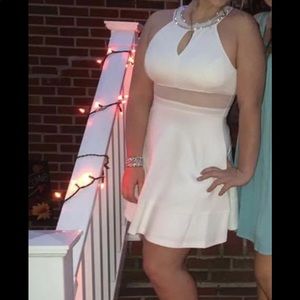 White Knee Length Dress
